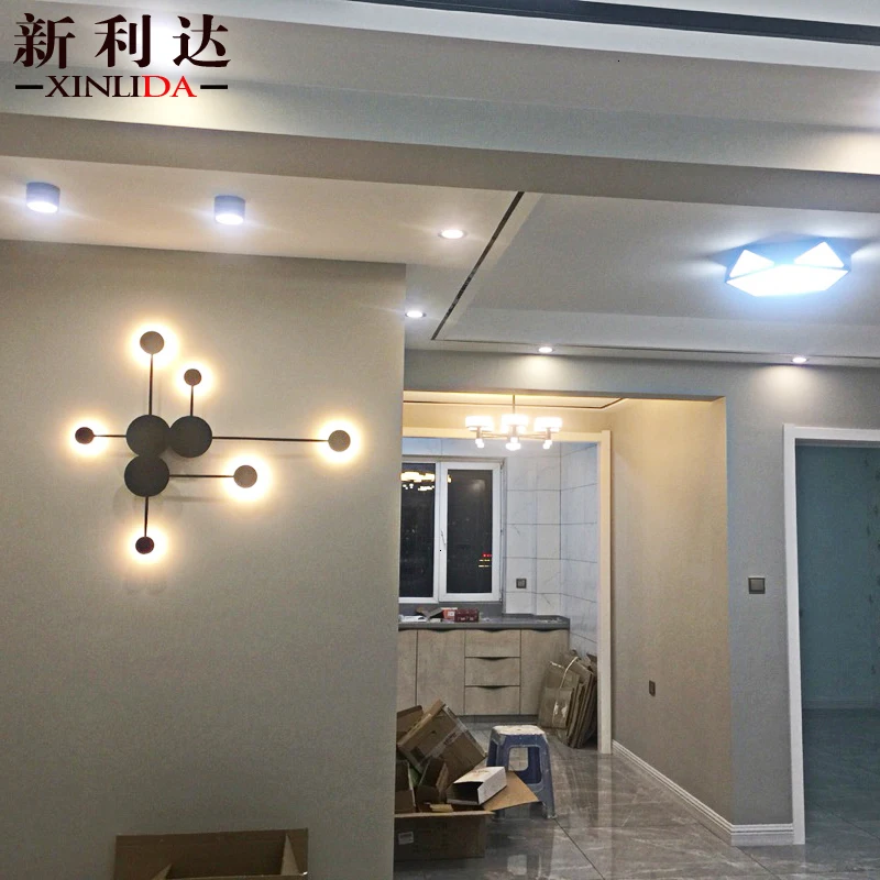 

DIY Wall Lamp Touch Switch Quantum Lamp LED Hexagonal Lamps Modular Creative Decoration Wall Lampara