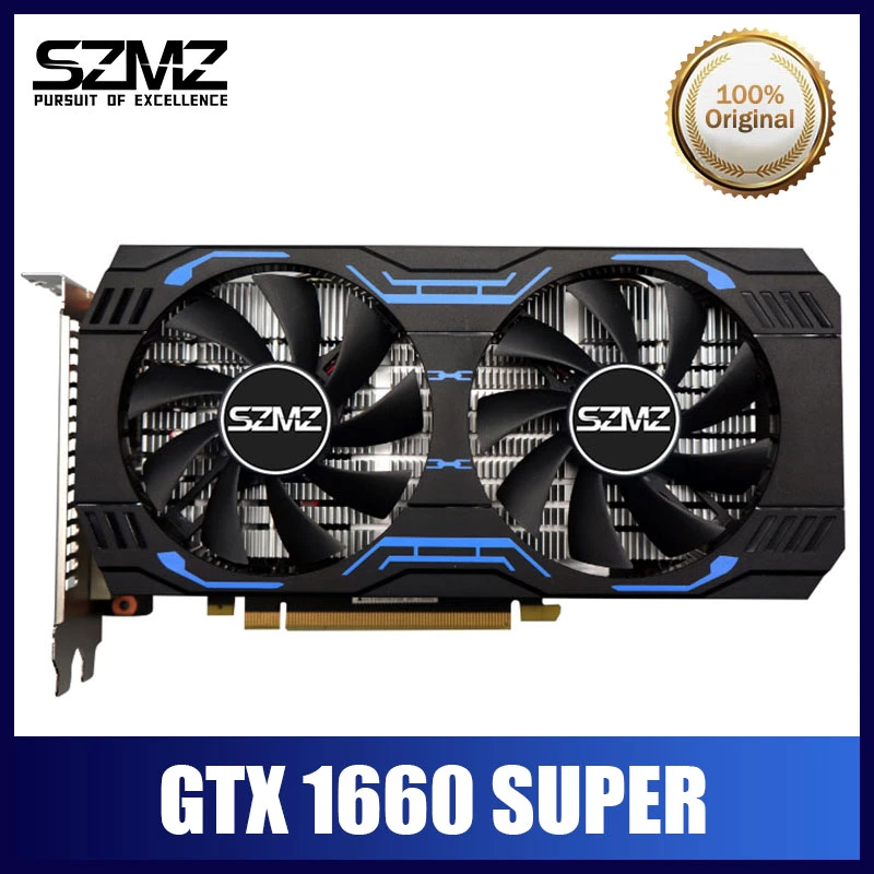 Szmz 100 New Original Nvidia Geforce Gtx 1660 Super Video Card 6gb Gddr6 Gpu Non 960 1050 1060 Rx 580 570 Placa Graphics Cards Graphics Cards Aliexpress