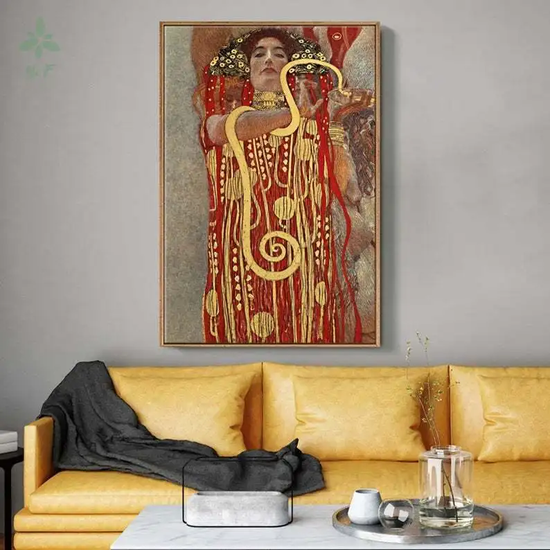 

Холст Hygeia от Klimt, настенное искусство для гостиной, спальни, украшение для дома