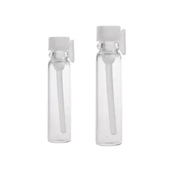 

50 Pcs Mini Glass Perfume Bottles For Lady Portable 1ml 2ml Refillable Small Sample Test Empty Tube Vials Spray Bottles