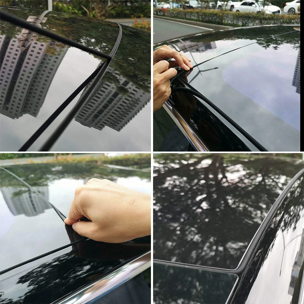 Пылезащитная прочная силиконовая Тихая уплотнительная прокладка для люка автомобиля, звукоизоляционная прокладка для укладки, легко наносится на Tesla модель 3