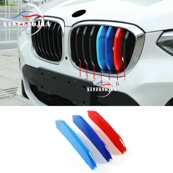 

For BMW X4 X3 G01 G02 18-19 M Color Front Radiator Kidney Air Grille Cover Trim