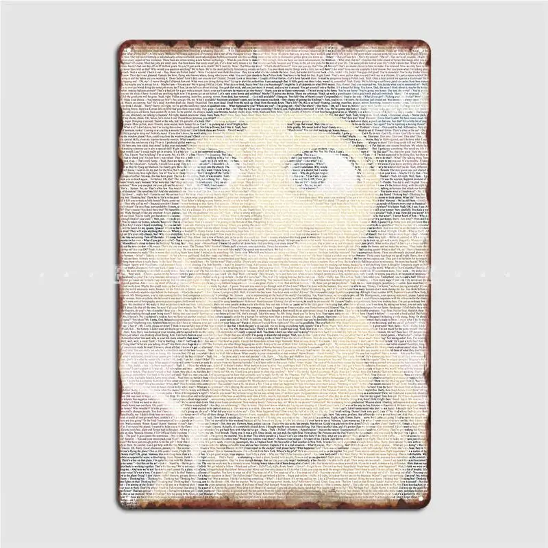 

Металлический плакат с надписью Барри Бенсон, сделанный с использованием пчелы