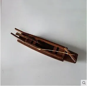 Модель парусник 15/25 см лодка модели игрушки с дистанционным управлением ручной миниатюрный деревянный лодка диорама модель корабля воздушная подушка для рыбацкой лодки для крошечные река сцена - Цвет: c1