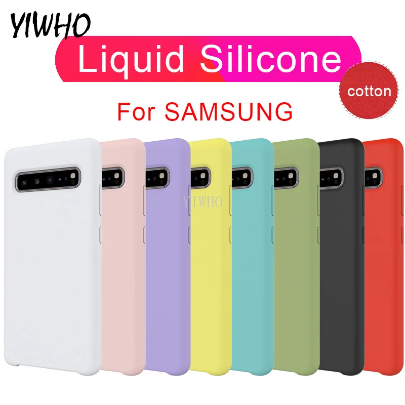 

Soft Liquid Silicone Case For Samsung Galaxy Note10 A10 A20 A30 A40 A50 A70 J4 J6 J8 A6 2018 Note 10 8 9 S8 S9 S10 Plus S10e