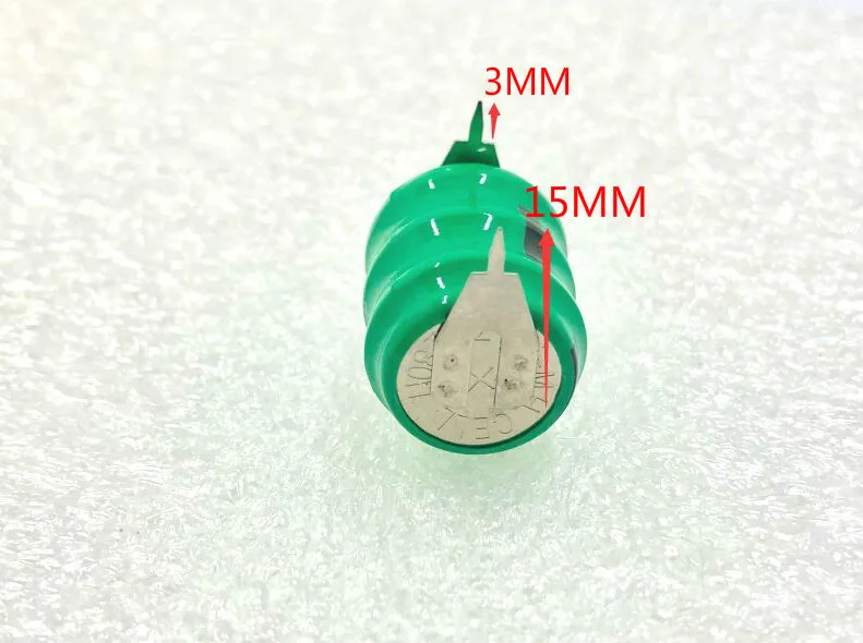 2 шт. Ni-MH аккумулятор 3,6 в 60 мАч 15,2X19,5 мм аккумуляторная батарея