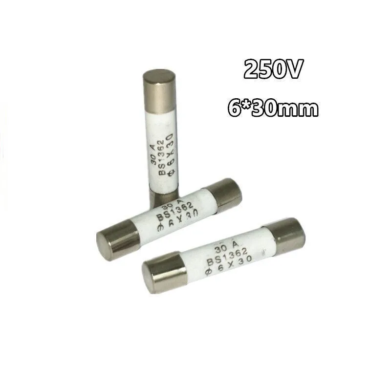 Ceramic Fuse Assortment Kit 75pcs 6x30mm 0.5A 1A 2A 3A 4A 5A 6A 8A 10A 13A 15A 20A 25A 30A 250V glass tube fuse kit glass tube fuses ceramic fuse tube fuses