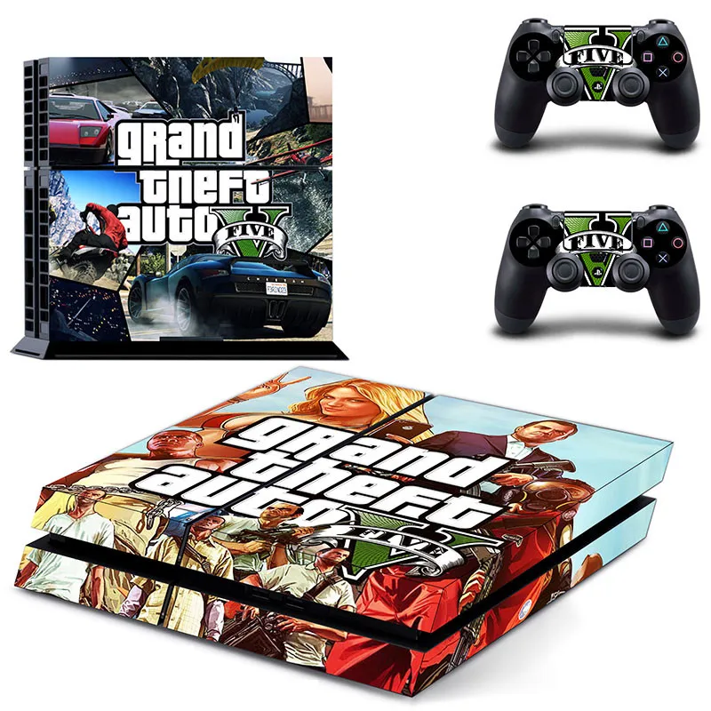GTA 5 PS4 кожа PS 4 стикер Play station 4 наклейки s наклейки Pegatinas Adesivo для консоли playstation 4 и 2 контроллера