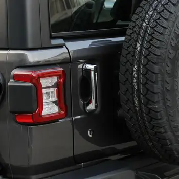 

10Pcs Door Handle Cover Exterior ABS Trim For Jeep Wrangler 2018 JL Replacement
