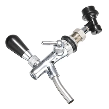 

G5/8 Beer Faucet Adjustable Stainless Steel Beer Tap Faucet Homebrew Keg Dispenser with Ball Lock Homebrew Barware Tool