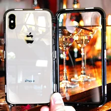 Joyroom 360 Drgee Магнитный чехол для iPhone XR XS Max закаленное стекло металлический магнит чехол для iPhone 8 7 6 6s s Plus чехол