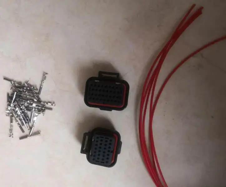 10pcs 34 pin with terminal and 260cm,18AWG wire cable,ten colors like last order+10pcs 26 pin with terminal