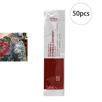 

50pcs Anti-Scar Tattoo Aftercare Repair Healing Cream Care Vitamin Ointment For Tattoo Body Art Permanent Makeup Tattoo Supplies