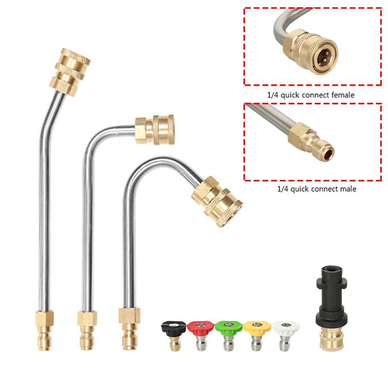 Piezas de alta presión doblado Varilla Boquillas Adaptador Para Karcher K K2/K3 K4 K5 K6 Series Piezas de alta presión doblado Varilla Boquillas Adaptador Para Karcher K K2/K3 K4 K5 K6 Series