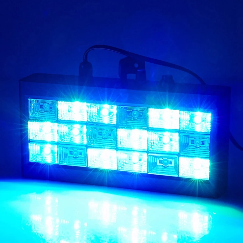 Звуковое управление музыкой 18 Вт Rgb Led сценический светильник ing Dj вечерние шоу стробоскоп дискотечный светильник 220 В переменного тока 110 В(штепсельная вилка европейского стандарта