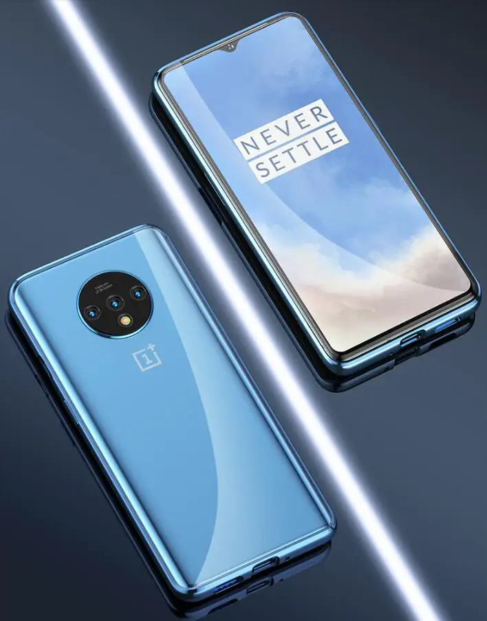 Магнитный чехол Oneplus 7T 360 дюйма передний + задний двухсторонний из закаленного