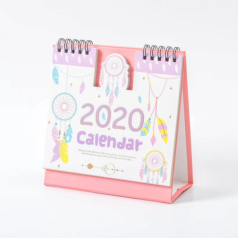 Креативный календарь Kawaii Unicorn Planet DIY ежедневный планировщик расписаний расписание,09-,12 Настольный календарь канцелярские принадлежности - Цвет: 04