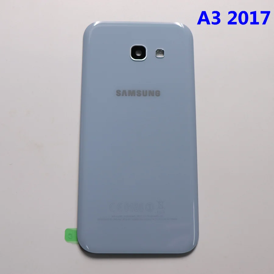 Samsung задняя Батарея крышка A320 A520 A720 для samsung Galaxy A5 A3 A7 SM-A520F SM-A320F SM-A720F сзади Стекло чехол - Цвет: A320 blue