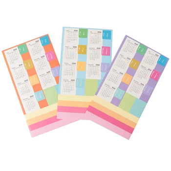 

2pcs 2020 Year Calendar Stickers Index Bookmark Planner Journal Accessories Decorative Stickers Label Calendar Stationery