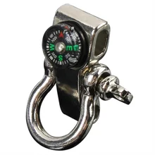 Регулируемый Паракорд выживания браслет сплав Пряжка-компас