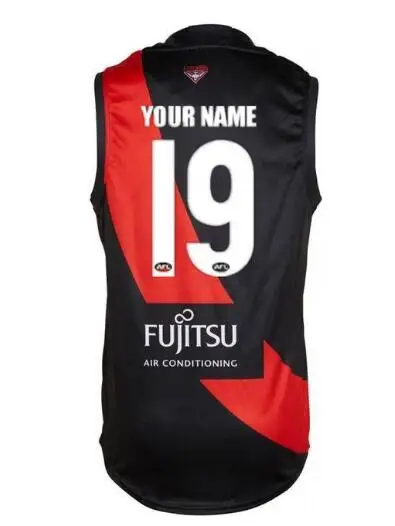 Print name number AFL ESSENDON бомберы домашние Джерси размер S-3XL - Цвет: Print name number