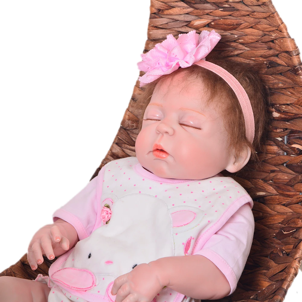 Bebe Baby силиконовая кукла для новорожденных 55 см Реалистичная девочек ручная