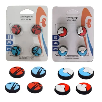

10set Thumb Stick Grips Cap Joystick Pokeball Plus Cover For Nintend Switch NS Joycon Controller Game Case Game Accessories