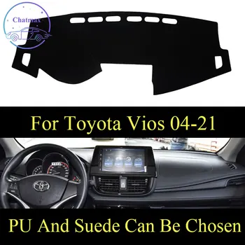 

Customize For Toyota Vios/Vios FS 2004-2021 Dashboard Console Cover PU Leather Suede Protector Sunshield Pad