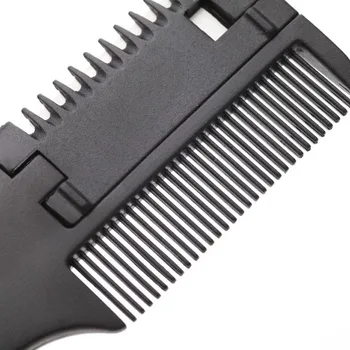

Hair Comb Razor Double Side Plastic Handle Salon Cutting Thinning DIY Hair Styling Trimmer Hairbrush J9