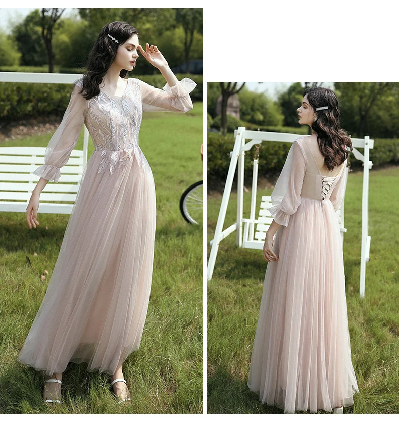 Новые румяные платья подружки невесты длинные элегантные vestidos de fiesta de noche vestidos fiesta boda sukienki na impreze вечерние платья для женщин