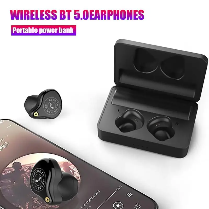 XS PLUS, беспроводные bluetooth-наушники tws Mini, Bluetooth 5,0, гарнитура с сенсорным управлением, 3600 мА/ч, зарядный чехол для android ios