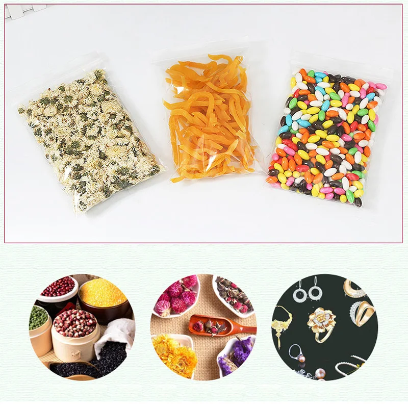 500 шт/100 шт плотные сумки с замком Resealable прозрачная пластиковая застежка молния замок полиэтиленовые сумки плотные сумки с замком(в зависимости от вашего выбора