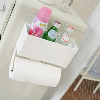 

For Refrigerator Paper Towel Holder Storage Practical Toothpaste Living Room Storage Rack Adjustable Space Saving Magnetic Home