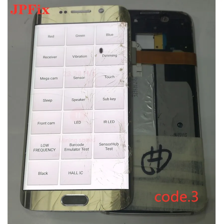 JPFix для samsung S6 edge is G925 экран в сборе мобильного телефона изогнутая поверхность с поп-точечным дисплеем