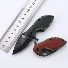 1 шт. 440C складной нож из нержавеющей стали с 3d-печатью, многофункциональный нож для кемпинга, технология защиты, тактический
