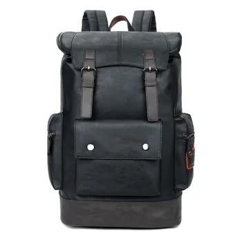 

2020 new high quality PU men's backpack men's casual computer backpack business men's trend large capacity outdoor travel bag