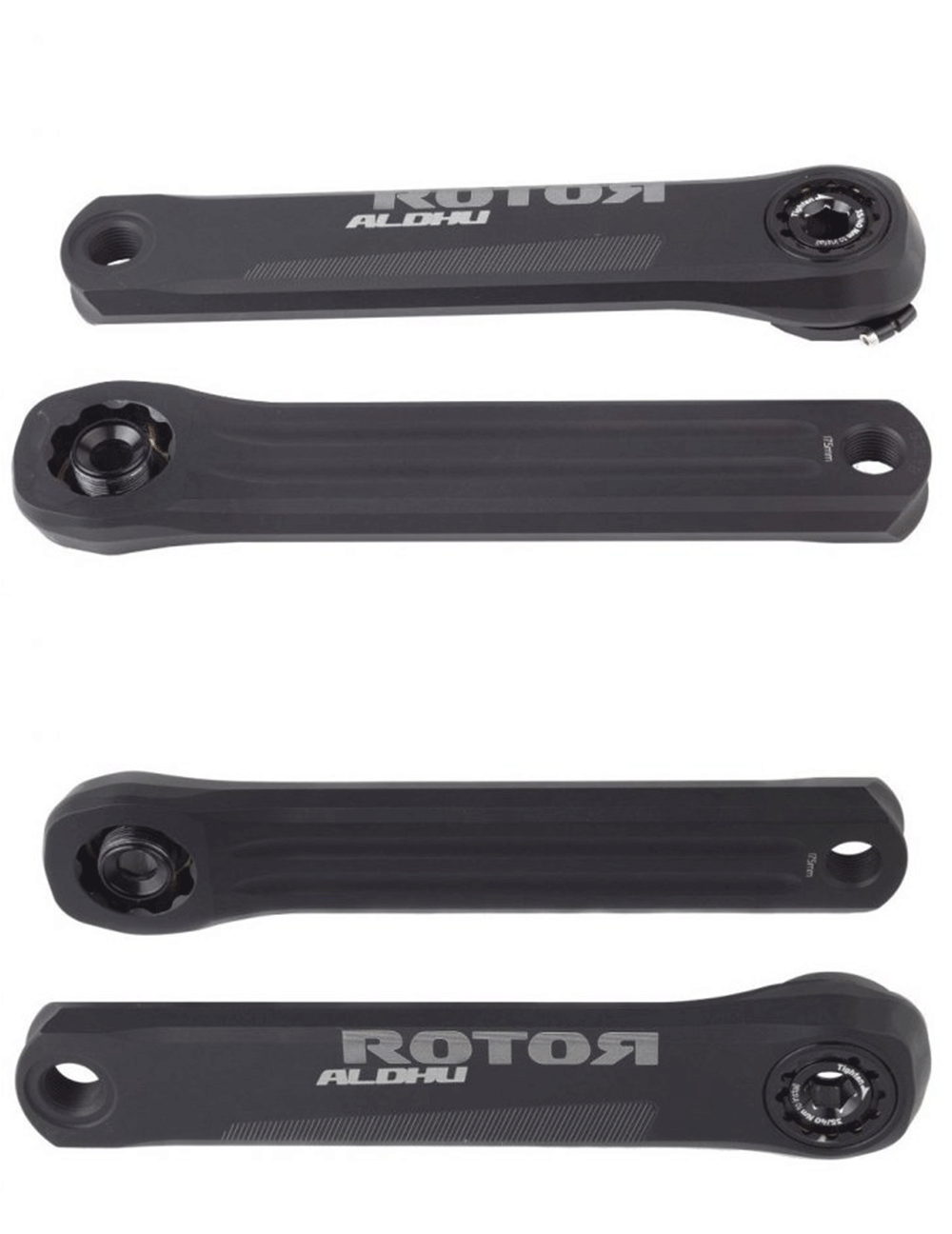 Rotor Aldhu 3d+ Crankarms 165/167.5/170/172.5 /175mm Lightweight 大阪店激安通販 ALDHU 3D+ 172.5㎜ & スペーサーセット ARMS CRANK パーツ