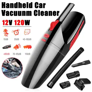 

Mini Handheld Vacuum Cleaner 120W 5000pa Portable Car Home Vacuum Cleaner Wet & Dry Dual Use HEPA Filter Car Cleaning Tools