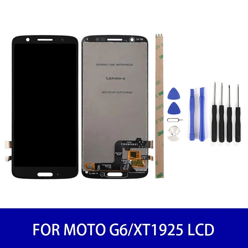 

Original For Motorola Moto G6/XT1925 Lcd Display Touch Screen Panel Digitizer Assembly Screen Replacement Parts 2160 * 1080