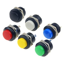 6PCS R13-507 16 MILLIMETRI Auto di Ritorno Momentaneo Push Button Switch 6A/125VAC 3A/250VAC