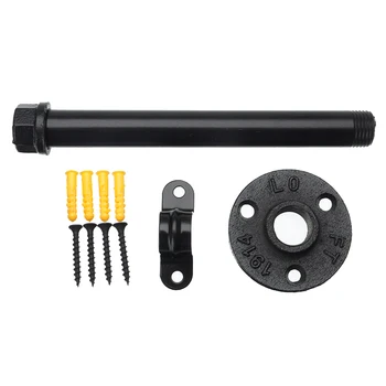 

2PCS Retro Black Iron Industrial Pipe Shelf Bracket Mounting Bracket Holder Storage Holders Racks Home Decor