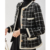 Coat Women Classic Design Knitting Plaid Autumn Jacket O Neck Short Coat Spring Autumn Jackets New Fashion #2