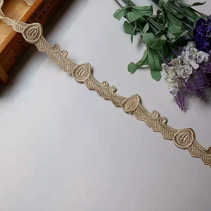1 yard Ivory Lace Trims Ribbon for Sofa Covers Trimmings Embroidered Strips Textiles Applique Sewing Accessories Fabric 3cm | Дом и сад
