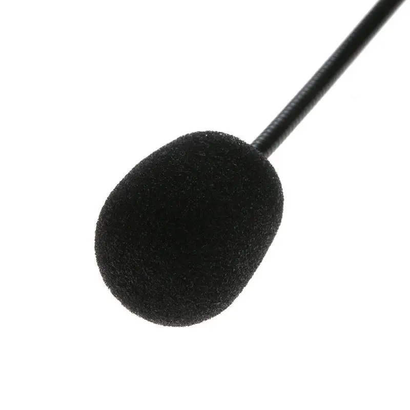 Мини Портативный Аудио Микрофон легкая гарнитура 3,5 мм разъем микрофона резьбовой разъем конденсаторный микрофон ПК Авто DVD Радио
