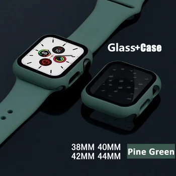 

360 full Screen protector Case for Apple watch 38MM 42MM 40MM 44MM iwatch Series 5 4 3 2 1 Bumper Frame PC matte hard film Cover