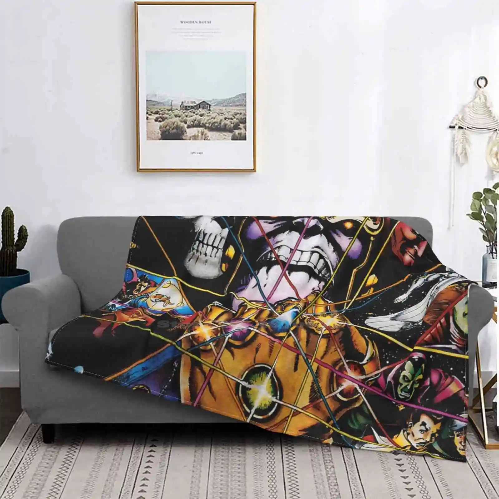 The Infinity Gauntlet Trend Style Funny Fashion Soft Throw Coperta Thanos The Infinity Gauntlet Infinity War Infinity Gem