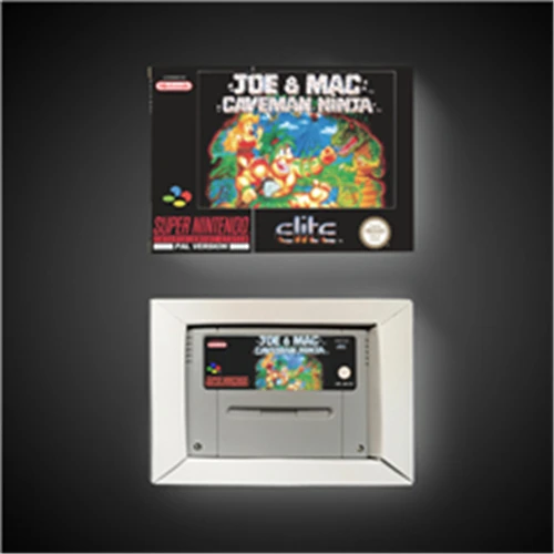 

Joe & Maced - Caveman Ninja - EUR Version Action Game Card with Retail Box