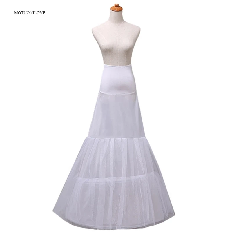 Cheap Vintage Wedding Bridal Petticoat Underskirt For Wedding Dress 2 Hoops Mariage Underwear Crinoline Slip Wedding Accessories