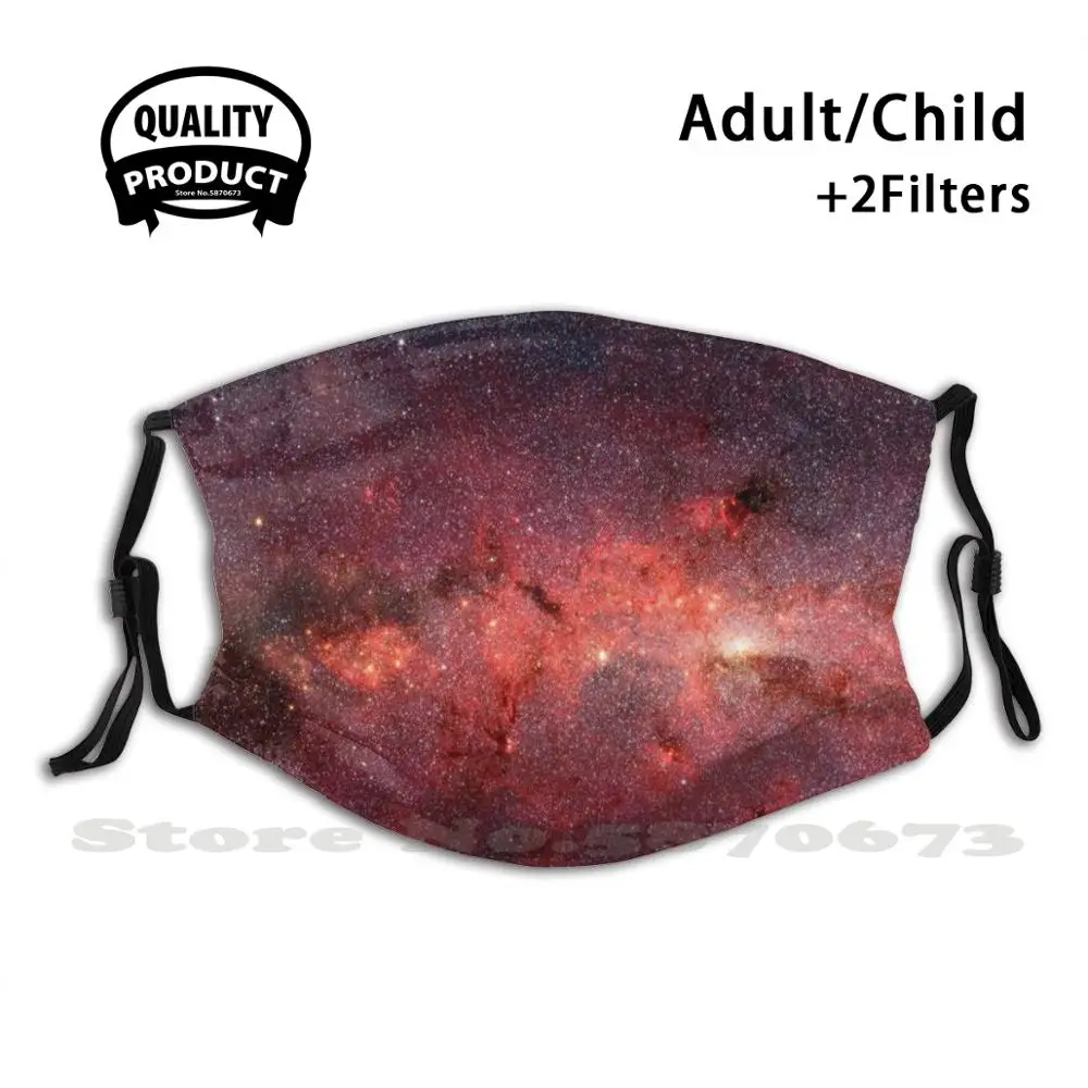 

Galactic Nebula Design Reusable Mouth Mask Washable Filter Anti Dust Face Masks Galaxy Universe Stars Science Space Night