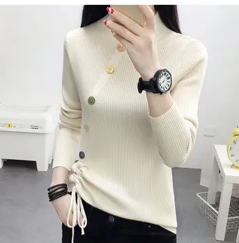 

Knitwear women 2020 spring new long-sleeved bottoming shirt thin section sweater sweater women wear outerwear tide